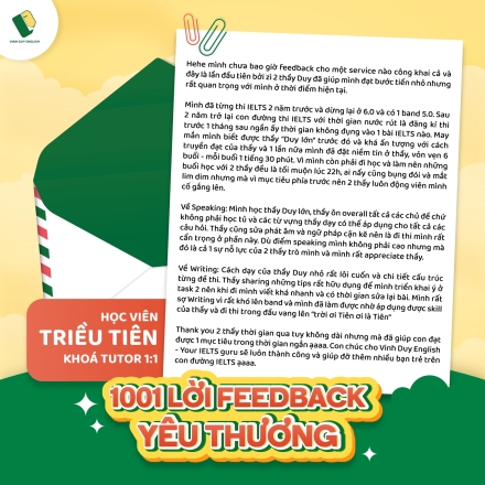 FEEDBACK - TRIỀU TIÊN