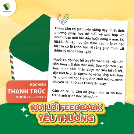 FEEDBACK - THANH TRÚC
